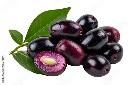black olives with leaves , jamun, 