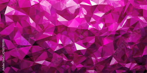 Bild auf Leinwand Glistening Amethyst Facets Abstract geometric composition of deep purple, violet, and magenta crystalline facets, rendered with sharp edges and vibrant light reflections