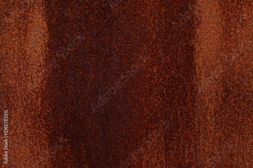 Foto Rusty Steel Sheet Texture with Dark Corrosion Streaks