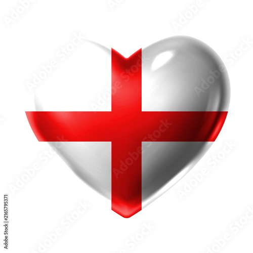 Foto England Flag Heart Shape PNG, Love England National Symbol Design