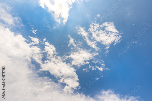 Blue Sky with White Clouds