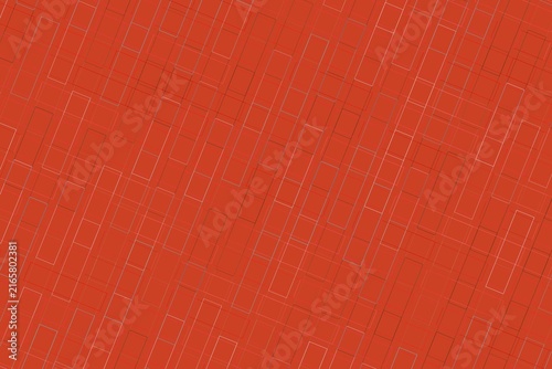 Canvas Print Red brick wall texture with geometric pattern background