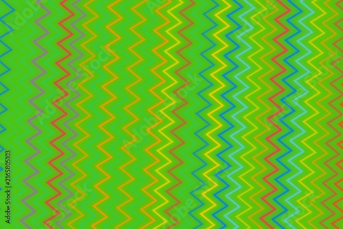 Colorful abstract pattern with zigzag lines and bright shades