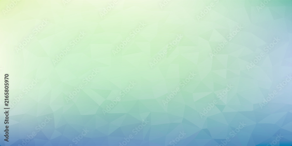 Fototapeta premium Abstract polygonal design, green gradient background Vector illustration.