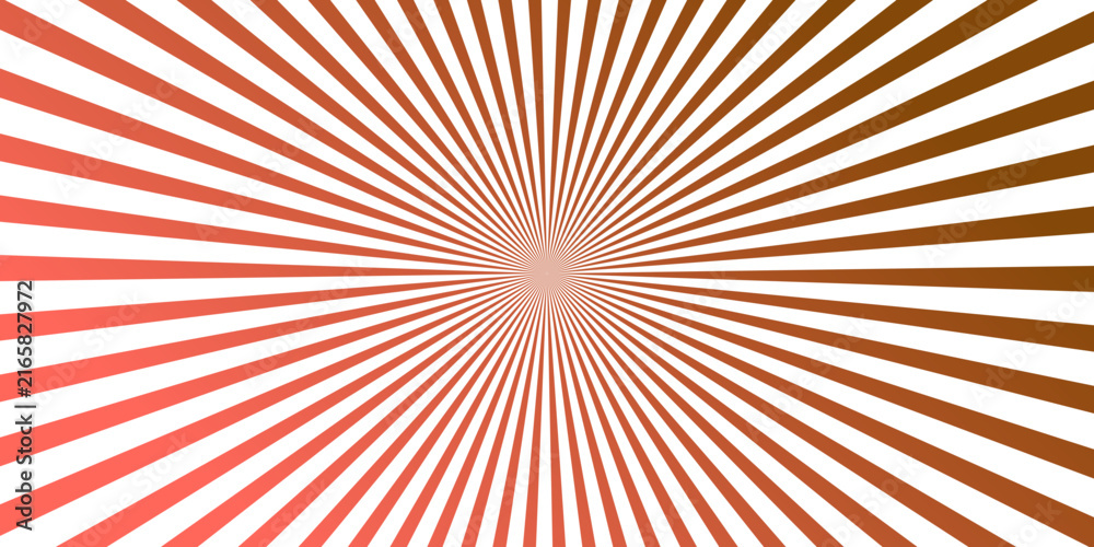 Fototapeta premium Abstract pink and brown radial rays background with vivid beams shooting out in every direction, abstract retro design for wallpaper, cover and backdrop.