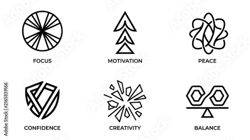 set of icons