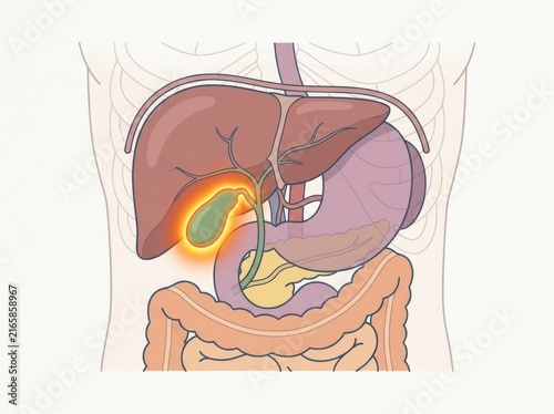 Human digestive system diagram