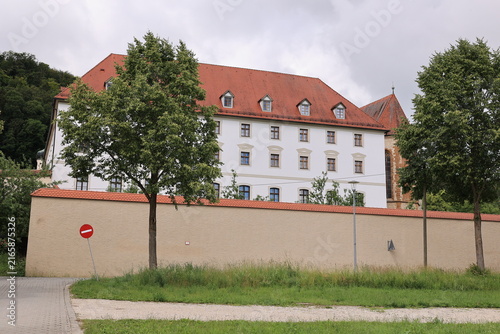 Fotografie Blick auf die Benediktinerabtei Plankstetten in Bayern