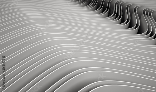 close up of abstract wave pattern 3d render