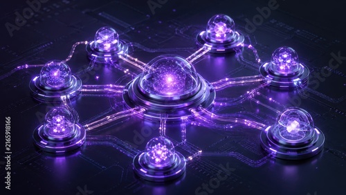 AI Agent Network with Connected Intelligent Nodes and Autonomous Digital Technology
