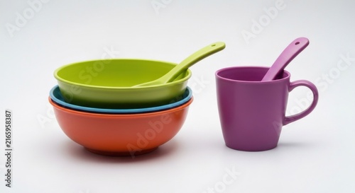 Colorful tableware set