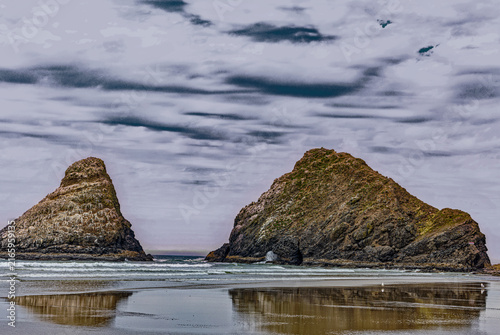 Two Sea Stacks in Oregon