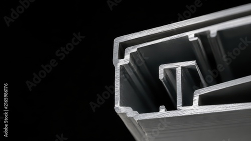 Extreme Macro of Extruded Aluminum Internal Channels