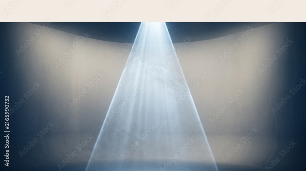 Obraz premium Spotlight Cone Through Fine Mist