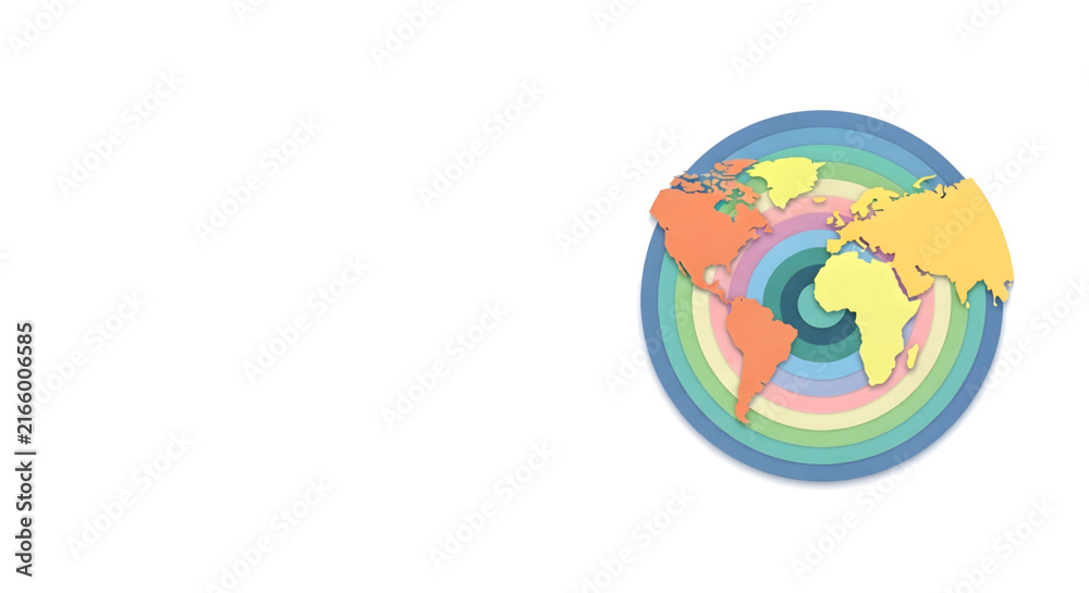 Fototapeta premium Globe Earth Map Planet World.