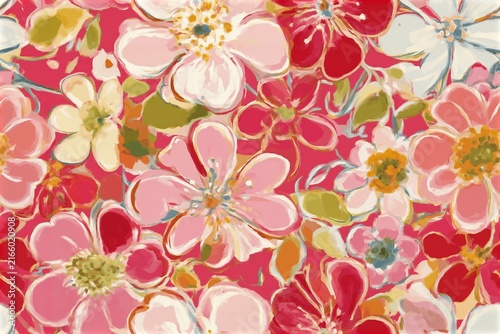 Watercolor floral seamless pattern. Contemporary print for wedding stationary, greetings, wallpapers, fashion and cards.
