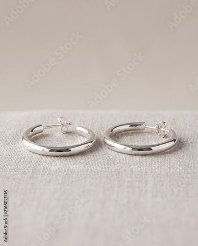 silver earrings hoop
