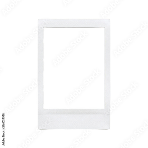 Canvas Print Empty white blank polaroid instant photo frame