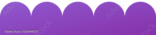 Obraz na plátně Puffy cartoon cloud footer or header border for children's digital designs and p