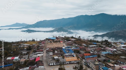 Video of the Llama Village overlooking a sea of ​​clouds in Chota, Cajamarca, Peru