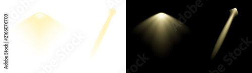 Принти на полотні Solar eclipse progression stages with crescent moon phases and totality isolated