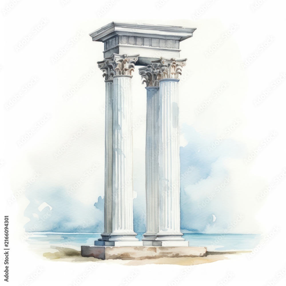 Fototapeta premium Architecture column pillar creativity.