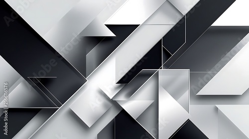 Monochrome Geometric Abstract