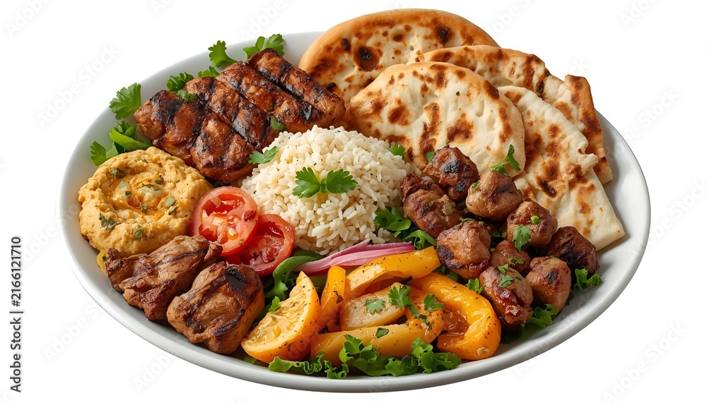 Fototapeta premium beef stew with riceBeef stew with rice is a hearty and comforting meal featuring tender pieces of beef slowly cooked in a rich, savory sauce with vegetables and aromatic herbs. The flavorful stew is s