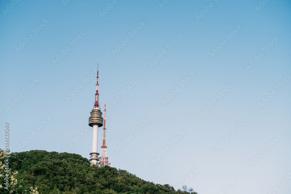 Obraz premium N Seoul Tower against clear blue sky