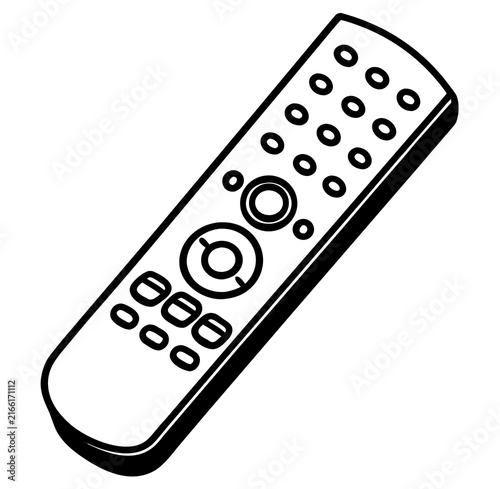 black remote control