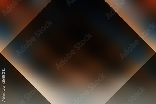 Cuadro en lienzo Dark abstract gradient background with diamond shape