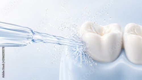 Water Floss Cleaning Side Tooth