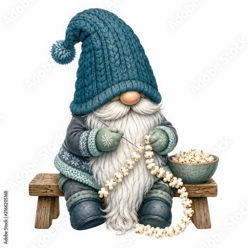 Gnome Crafting with Popcorn String