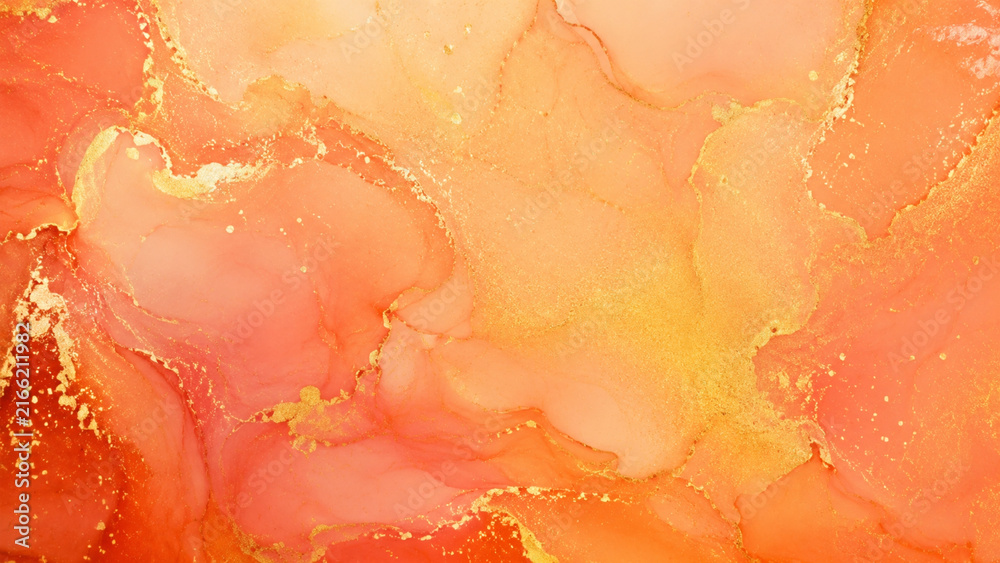 Fototapeta premium Orange Marble Wallpaper