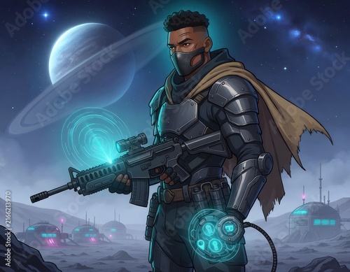 Fototapeta Space bounty hunter