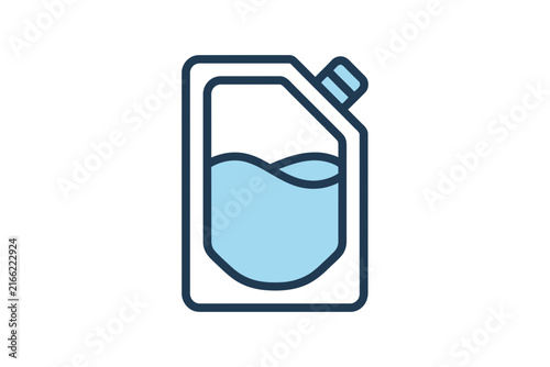 Spout Pouch Liquid Icon