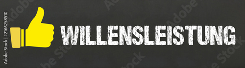 Canvastavla Willensleistung