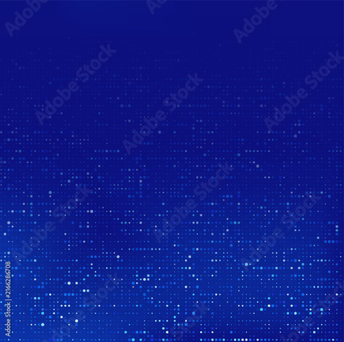 Data Navy Background. Futuristic data visualization backdrop with abstract cyber particles