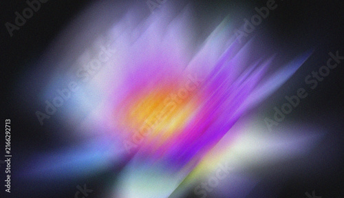 Abstract Blurred Purple Flower with Vibrant Magenta Center and Dreamy Glow