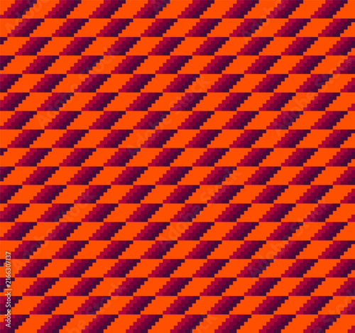 Pixel Geometric Rhombus Seamless Pattern