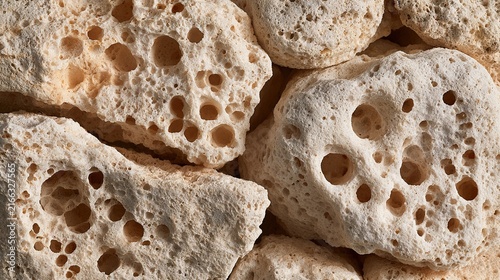 Volcanic Pumice Porous Stone Texture