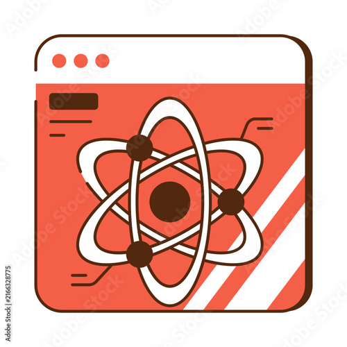 Canvas Print An icon design of science