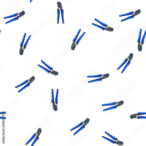 Bild auf Leinwand pattern wire crimper tool cartoon
