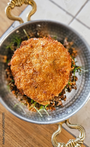 Chicken cutlet with buckwheat
