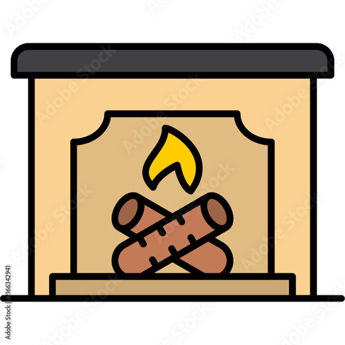 Fireplace icon