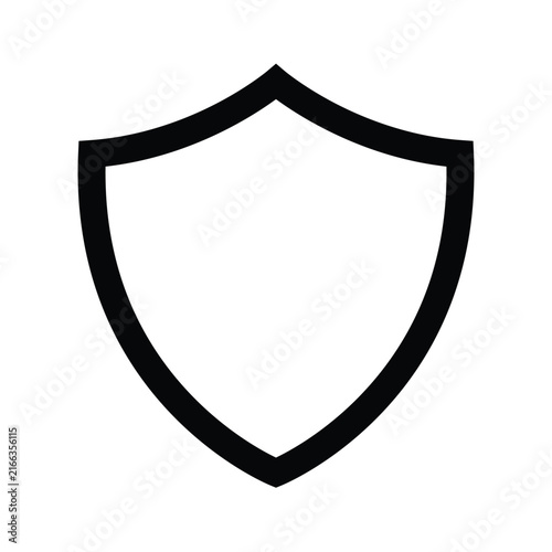 guarantee shield outline icon vector