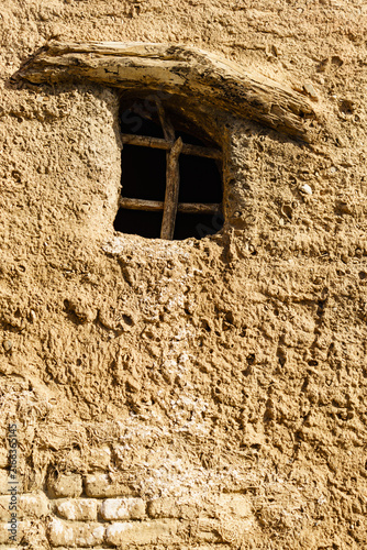 Old house detail, bars in window