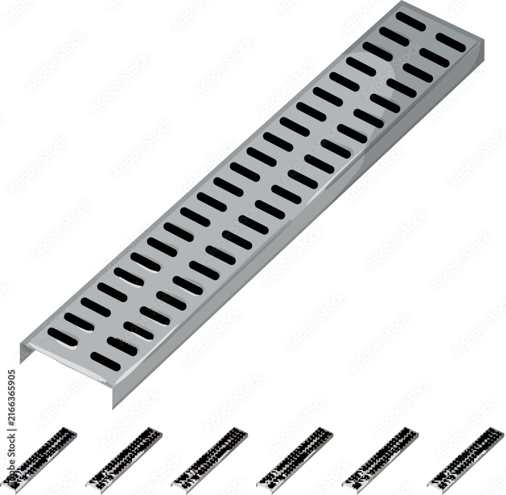 Fototapeta premium water drainage grate cartoon. water drainage grate sign colorful illustration