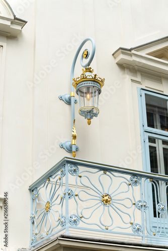 Bild auf Leinwand Elegant wall lamp in classicism or baroque style