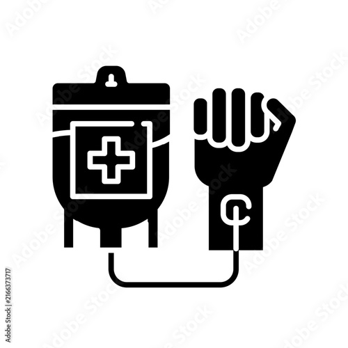 Minimal plasma donation icon in outline style. Editable stroke vector illustration suitable for healthcare
